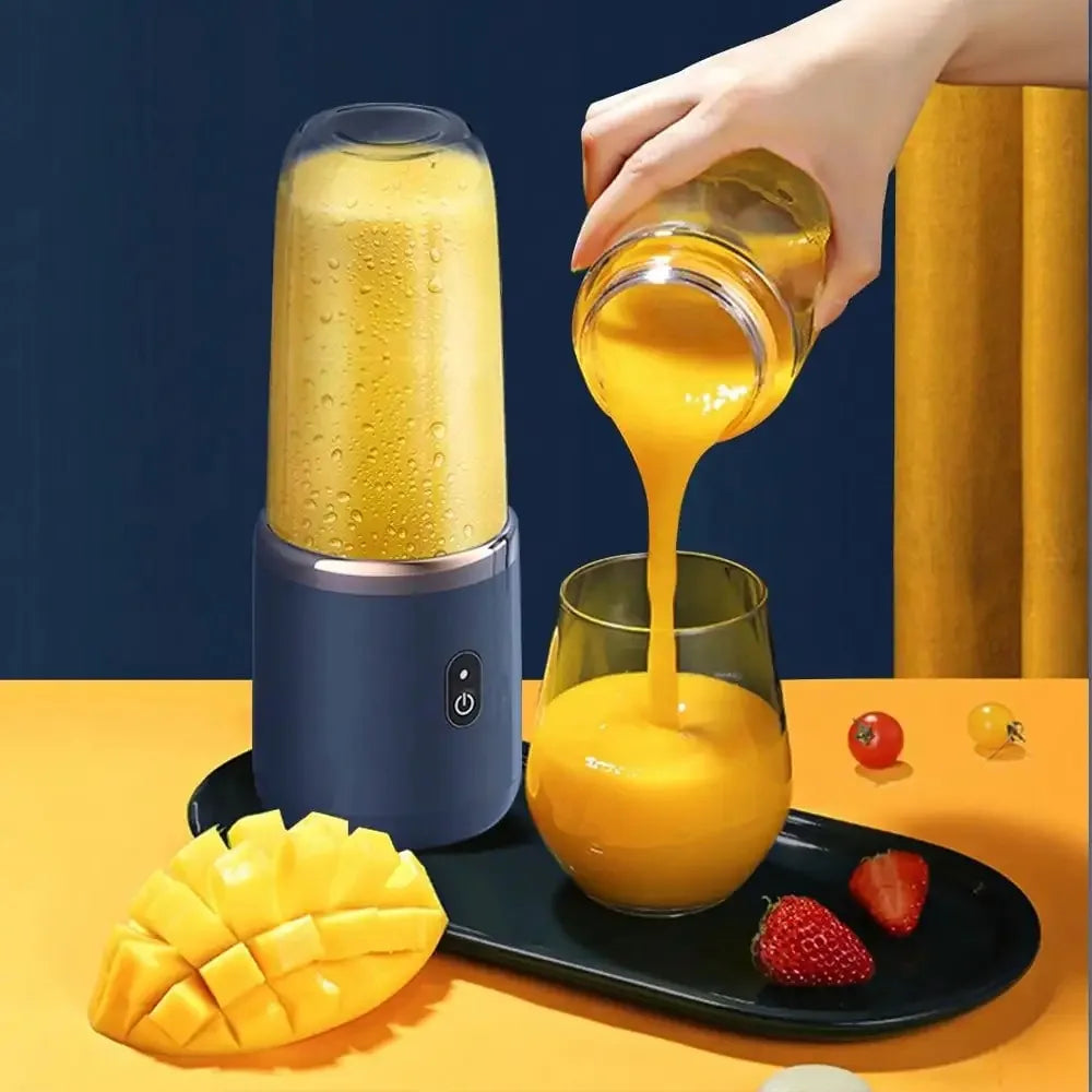 Portable Rechargeable Blender Cup – 380ml Smoothie Maker with Ice Crush for Travel, Gym & On-the-Go