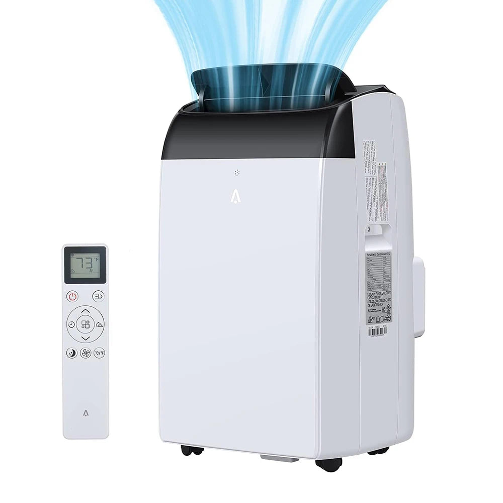 14000 BTU Portable Air Conditioners, 3-In-1 Free Standing Cooling AC Unit With Fan, Dehumidifier, Remote Control, Sleep Mode